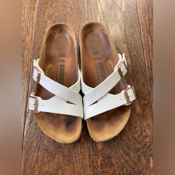 Birkenstock Yao Sandal White Size 36 (5-5.5) - Picture 2 of 16